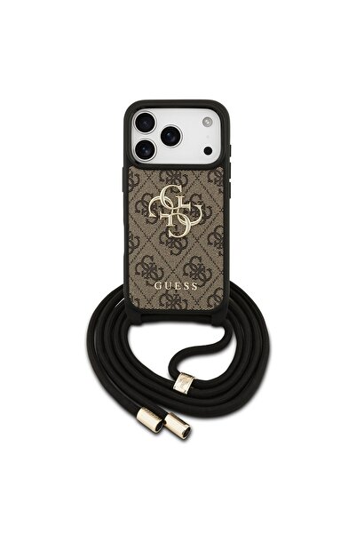 Guess جراب جلدي من البولي يوريثان بتقنية الجيل الرابع لهاتف iPhone 17 Pro Max...