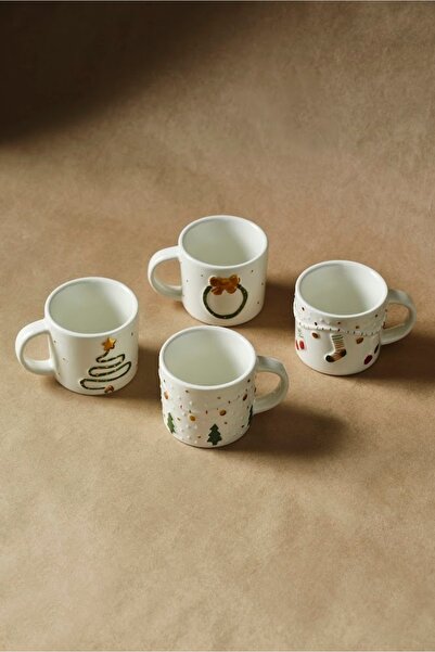 Karaca New Year New Year Bliss 4-Person Coffee Cup Set 100 ml