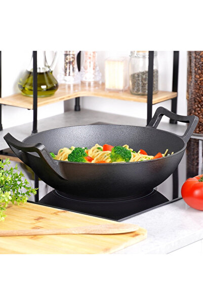 Vilde Cast iron wok pan 32 cm
