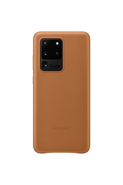 Samsung Leather Cover protective case for S20 Ultra, Brown