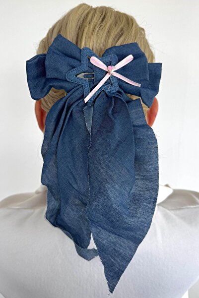 TAKIŞTIR Navy Blue Color Star Figured Ribbon Vending Machine Buckle