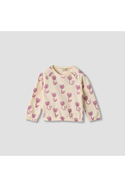 Juniors Floral Print Long Sleeve T-shirt and Elasticated Pyjama Set