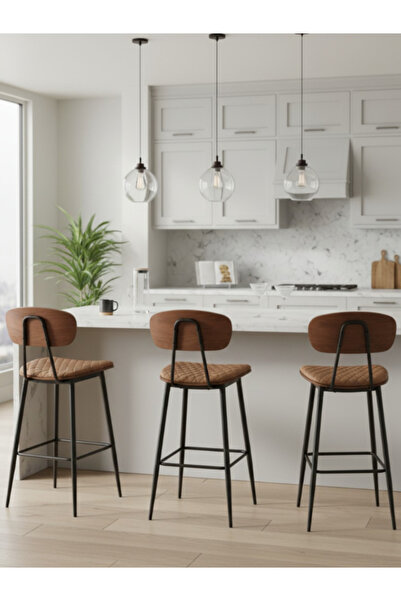 Bec4 مقعد بار عصري جلد مبطن