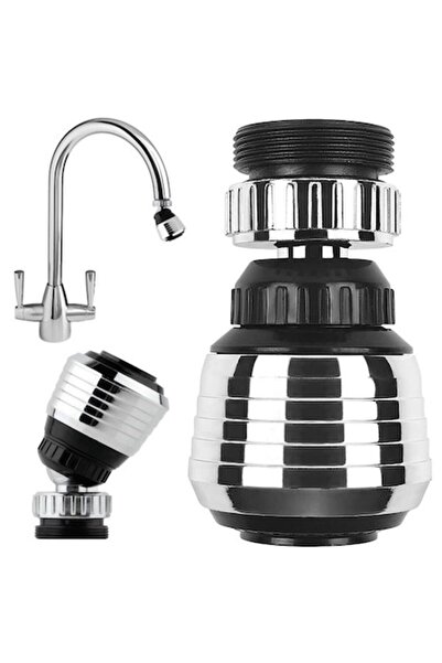 verk group Faucet extension with 360° rotating aerator, 2 spray modes, water saving, universal