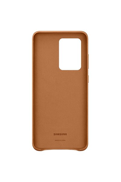 Samsung Leather Cover protective case for S20 Ultra, Brown