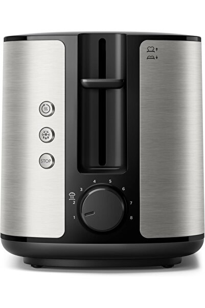 Philips Viva Collection Toaster HD2650/91 - 950W, Two Wide Slots, 8 Browning Settings