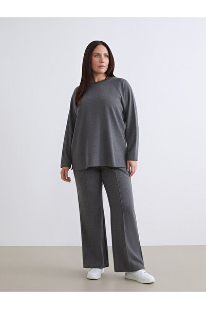 LC Waikiki Vizyon New Season Plus Size Women's Sweatpants with Elastic Waist