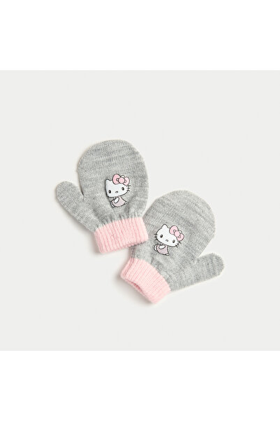 SANRIO 2-Piece Hello Kitty Print Beanie Cap and Gloves Set