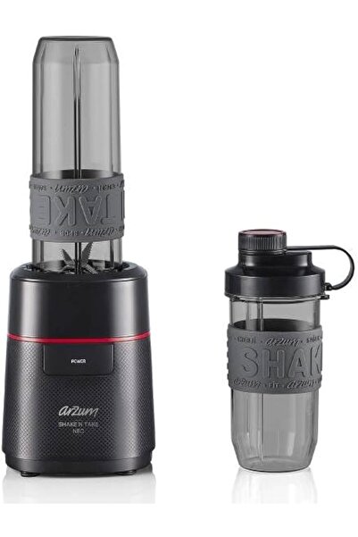 Arzum Okka ARZUM AR1147 Shake'N Take NEO Personal Blender, Glass Jar, Stainless Steel Blades, Black