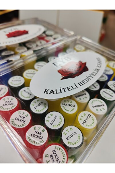 semazen Hac Umre Hediyelik 40'li Alkolsüz Lüks Esans Koku Cam Şişede