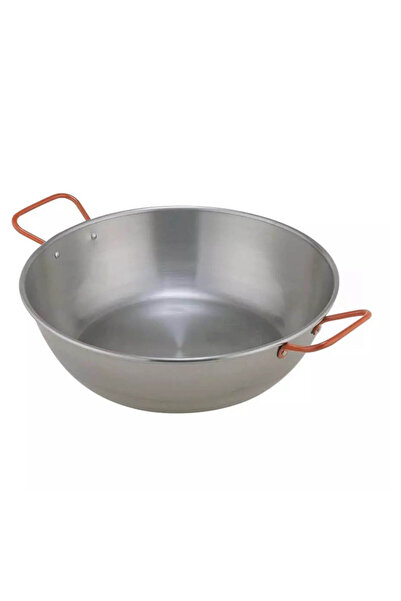 Perfect Home Tigaie adâncă pentru paella din oțel lustruit cu mânere, 22 cm