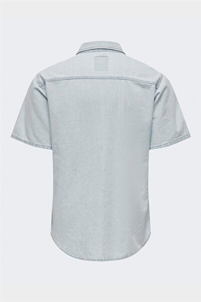 Only & Sons Чоловіча сорочка ONSBANE 9181 GUA DNM SS SHIRT OS22029181-BS000053