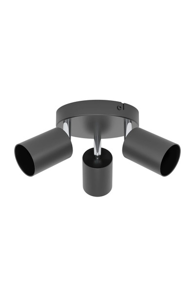 Eglo 74008 "RECISO-E" 3X5W Siyah Çelik Sıva Üstü Spot