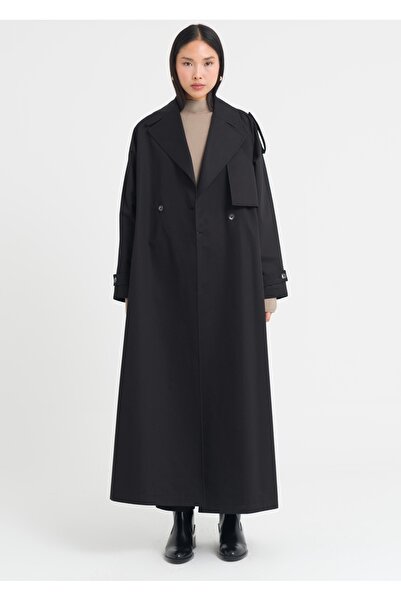 Armağan Kruvaze Kapama Apoletli Pardesü