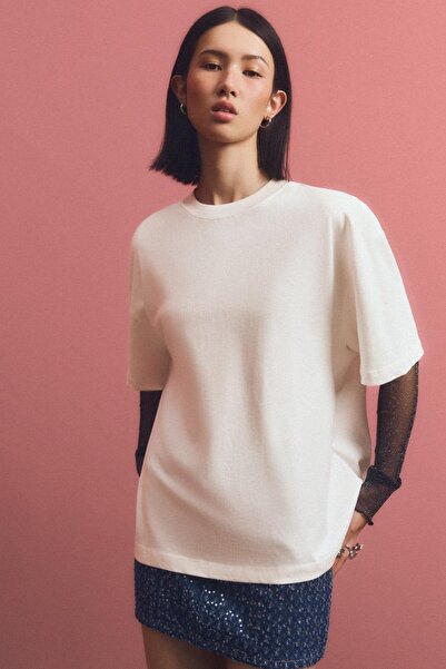 Bershka Oversize kısa kollu tişört