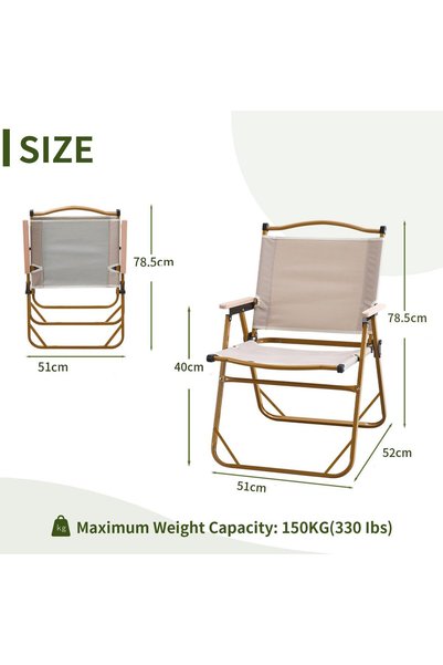 Chulovs Folding Chair for Travels and Camping, Portable Beach Chair,Folding Outdoor Picnic Beech