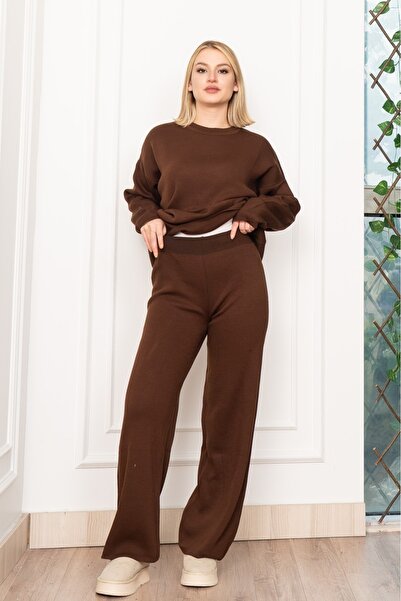 MissVina Σετ πλεκτών ενδυμάτων με στρογγυλή λαιμόκοψη 7204