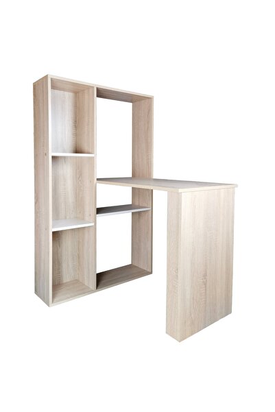 UnicSpot Birou Baber, stejar alb, 84x120x138 cm