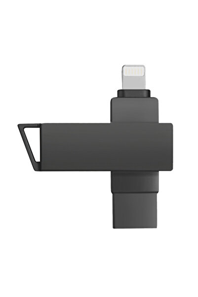 RUKYU محرك أقراص فلاش USB 3.0 مزدوج الواجهة 128 جيجابايت/64 جيجابايت لأجهزة iPhone/iPad/iPod، وiOS/Android/Windows/MAC