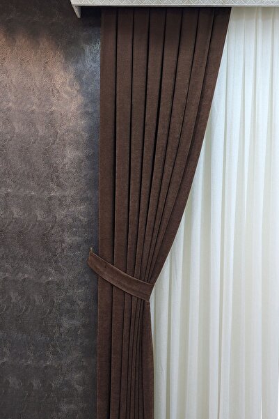 lissehome ستارة خلفية موسو بلون بني