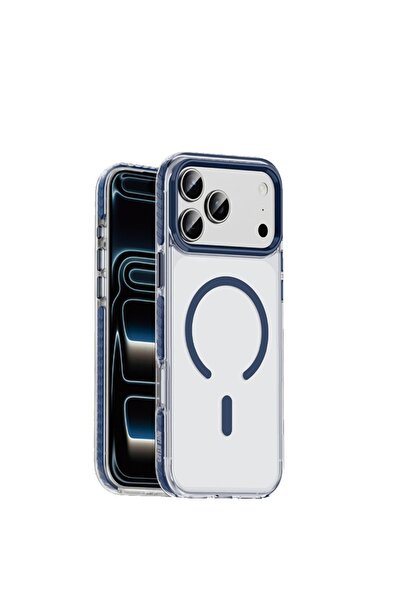 Green Lion جراب Prestige MagSafe لهاتف iPhone 17 Pro Max - أزرق، مقاوم للصدما...