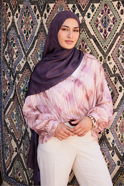 Mooncorn Μεταξωτό σάλι με σχέδιο Sakura στο χέρι