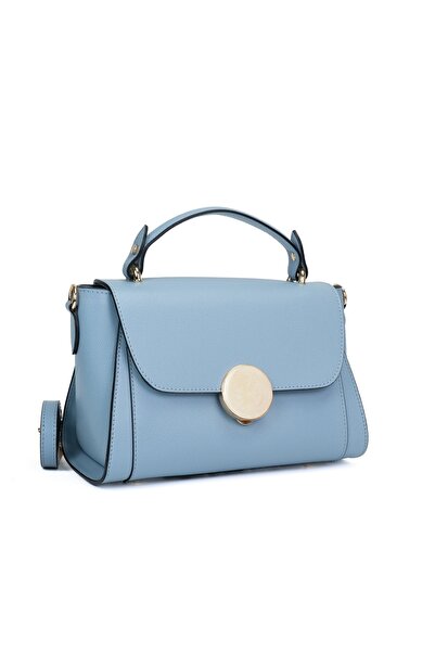 Posete Fagaras Poseta Piele Jaime - Bleu, 1 compartiment, 1 buzunar, bareta reglabila