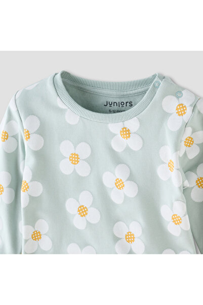 Juniors All-Over Floral Print Sweatshirt and Pyjama Set