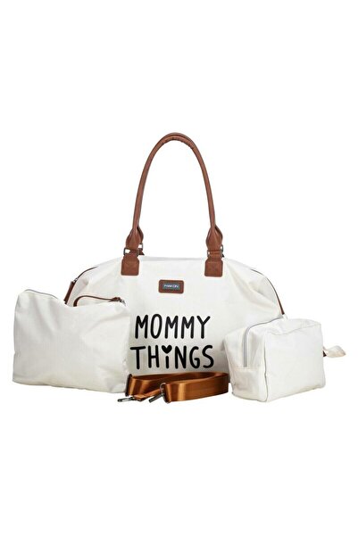 FreeON Geanta mamici, FreeON, Mommy things, Cu multiple buzunare, Include si 2 genti mai mici, Beige