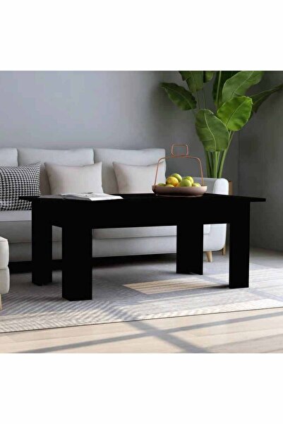 vidaxl Coffee Table Black 100x60x42 cm Engineered Wood