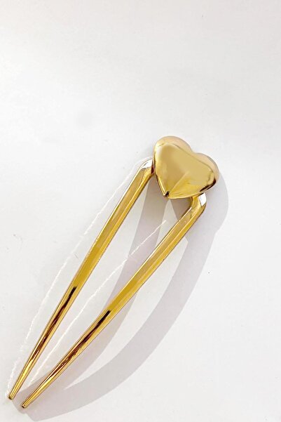 New Obsessions Heart Decorated Metal Bun Hairpin Barrette