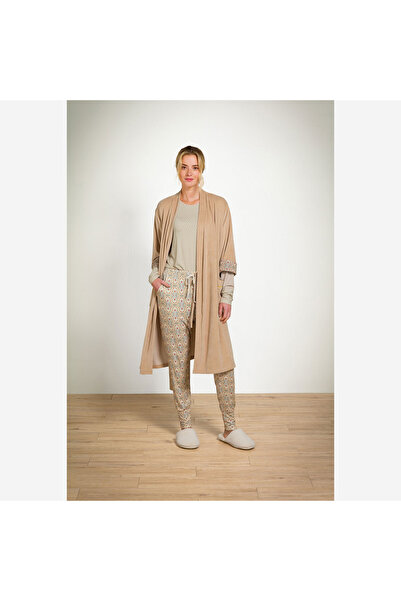 Pip Studio Naomi Bej Kadife Kimono