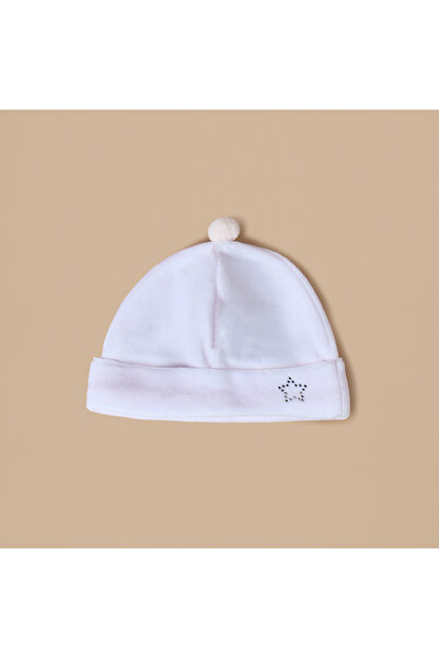 Juniors Star Embellished Velour Beanie Cap - Set of 2