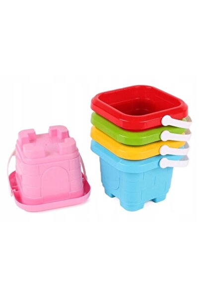 MAKSIK Găleată cu nisip pentru copii, MAKSIK, 12x11x9cm, multicoloră