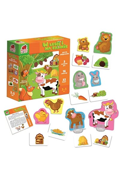 Roter Kafer joc educativ - animale de pădure și de fermă, 32 de piese