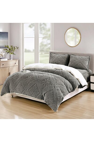 Talis Lenjerie de Pat Cocolino cu blanita, Elastic 180x200 Sigma V15 Gri inchis