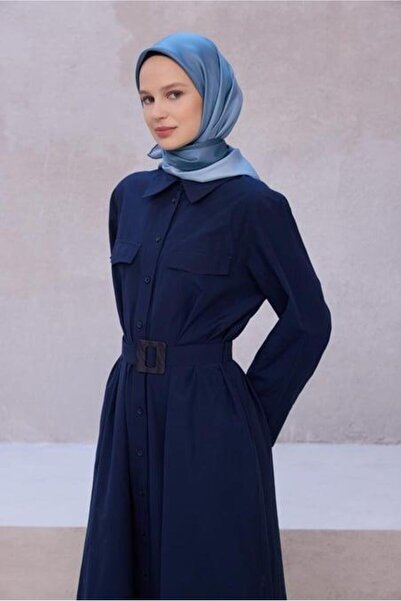 Belli Tivil Pure Silk Scarf 4211 - 08 Μπλε μοτίβο ντεγκραντέ