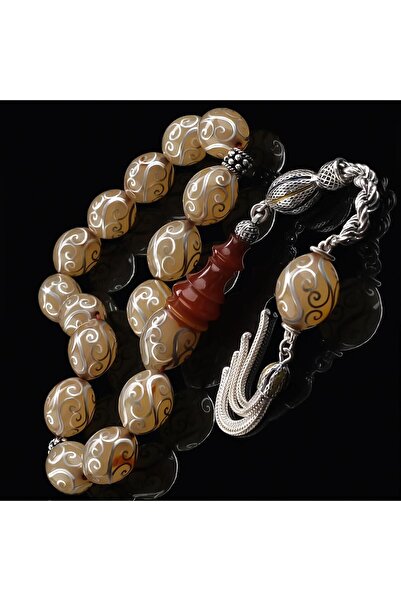 TESBİHCİBABA Luxury Collection Özel Renk Maskot Sıkma Kehribar Tesbih