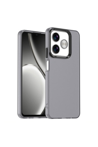 bovinox Realme C63 Case Non-Fingerprint Frosted Transparent Slim Design Camera Protection