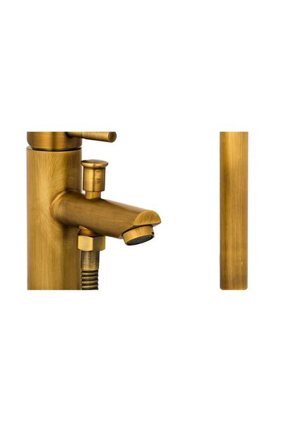 Trendy's Μπαταρία νιπτήρα TRENDY'S με ντους, αντίκα μπρούντζος