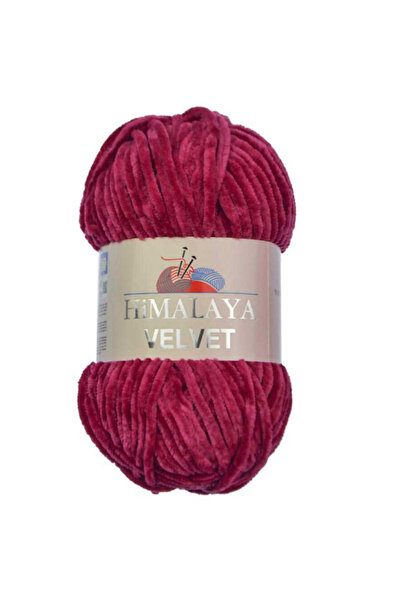 Himalaya Кадифена прежда за плетене 100% микрополиестер 100 г Мека, дебела и ...