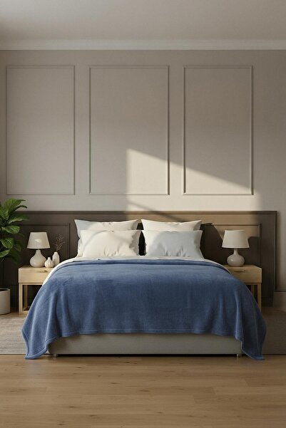 Soley Pufina |   Double Rabbit Fur Textured Plush Blanket & Bedspread |   200X220