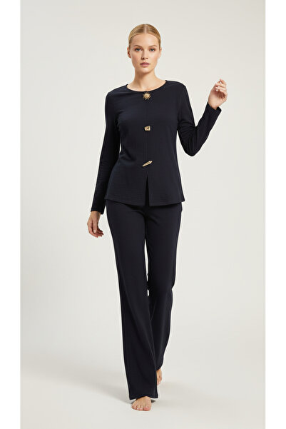 ENZİM JEANS Women's Button Detailed Two-Piece Set