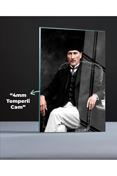 Graphica Atatürk Cam Tablo - Dekoratif Cam Tablo