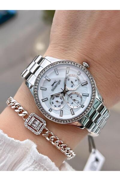 Slazenger Inner Dial Functions Active 5 Atm Water Resistant Sport Women Wristwatch Bsl.2069.M1