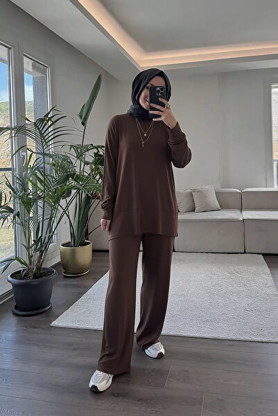 Suede Style 5715 - Stylish Comfortable Single Jersey Knitted Casual Women's Set