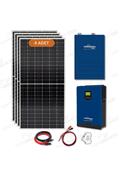Tommatech Yapı Solar 5 kW Lityum Hazır Solar Enerji Paketi