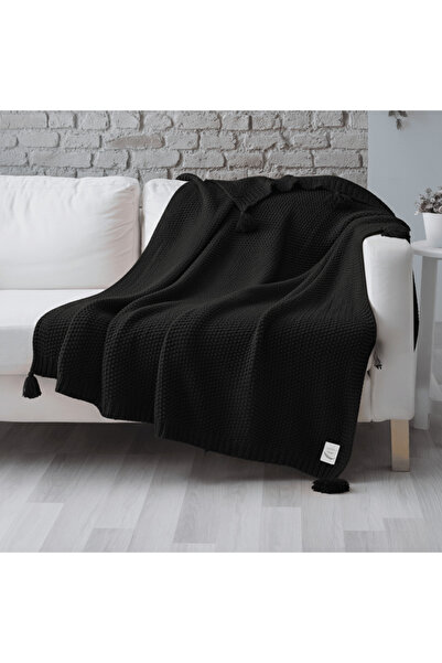 Miespiga Coco Rice Knitted Pompom Knitwear Tv Blanket Throw Sofa Shawl