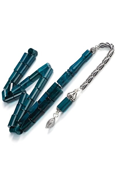 TESBİHCİBABA Kesme Yeşim Mozaik Sıkma Kehribar Tesbih