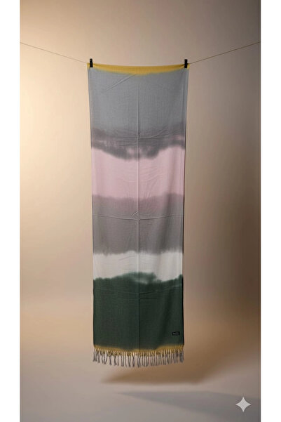 Cashmere KAŞMİR DEGRADE YÜN OMUZ ŞALI-5